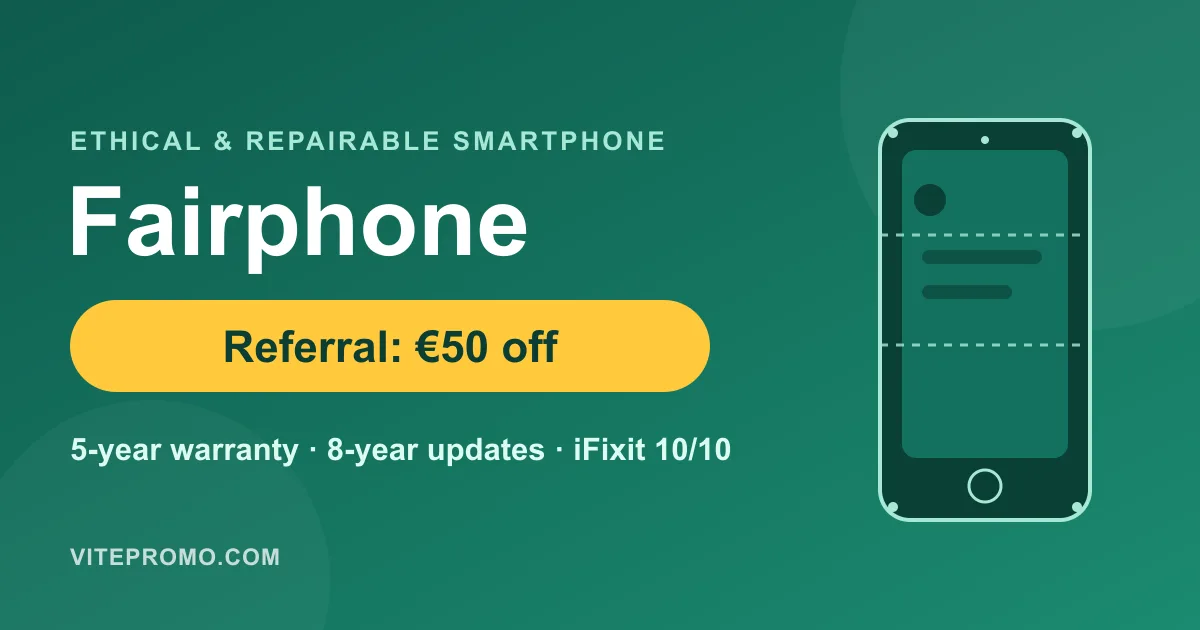 Fairphone referral: €50 off an ethical, repairable smartphone