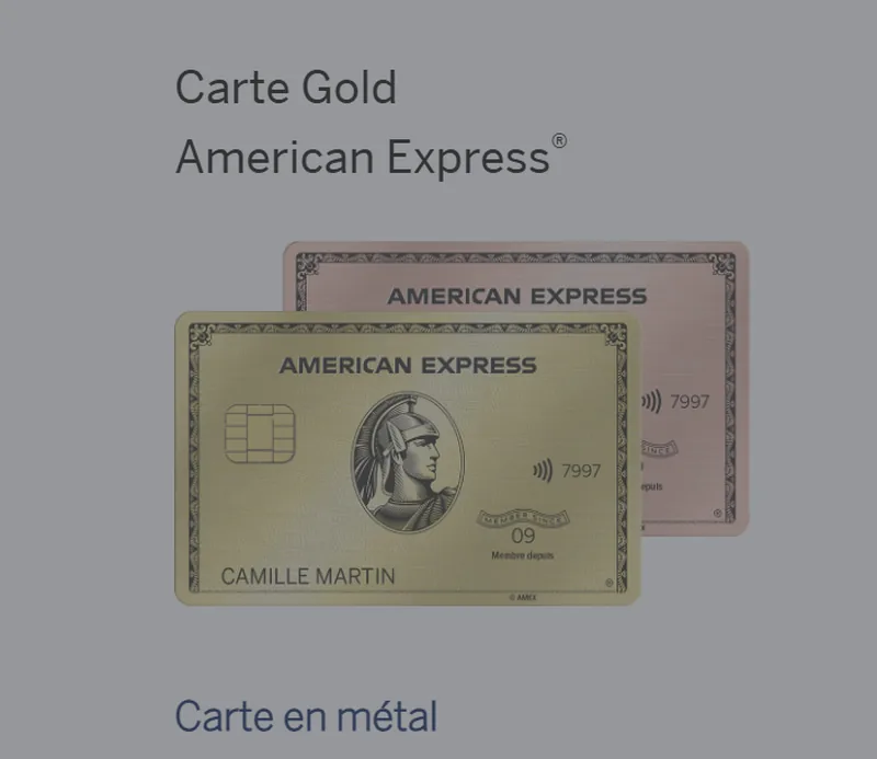 Carte Gold American Express en métal : 100€ remboursés dès 1 000€ d'achats via parrainage, Priority Pass et crédit streaming