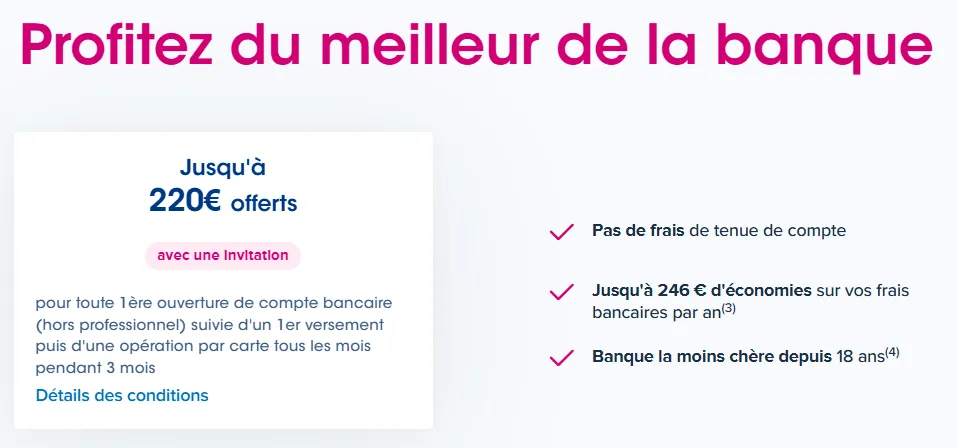 Code promo et parrainage Boursobank : jusqu'à 220€ offerts pour une première ouverture de compte bancaire