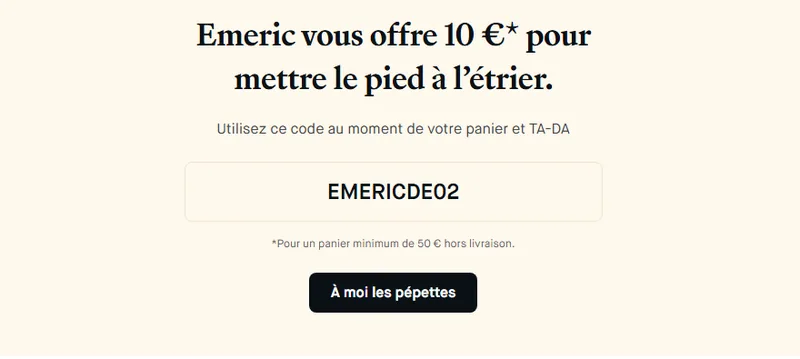 Code parrainage Choose EMERICDE02 : 10€ offerts sur la première commande dès 50€ d'achat