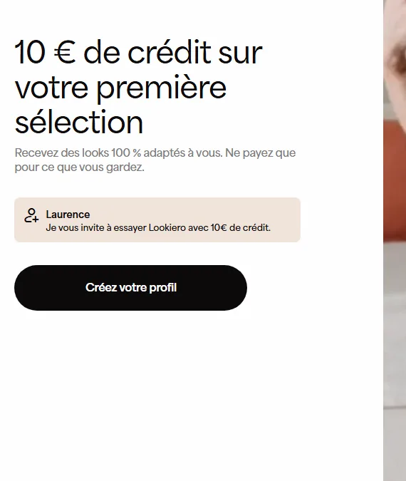 Code parrainage Lookiero : 10€ de crédit sur votre première sélection de personal shopping
