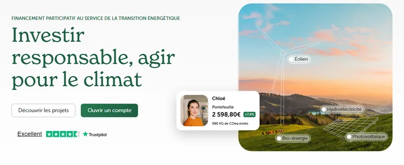 Enerfip, plateforme d'investissement participatif dans les énergies renouvelables notée Excellent sur Trustpilot