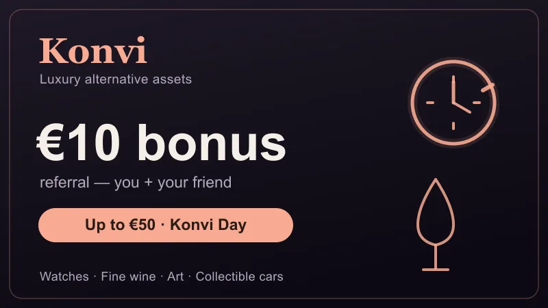 Konvi promo code: €10 referral bonus for referee and referrer, up to €50 during Konvi Day