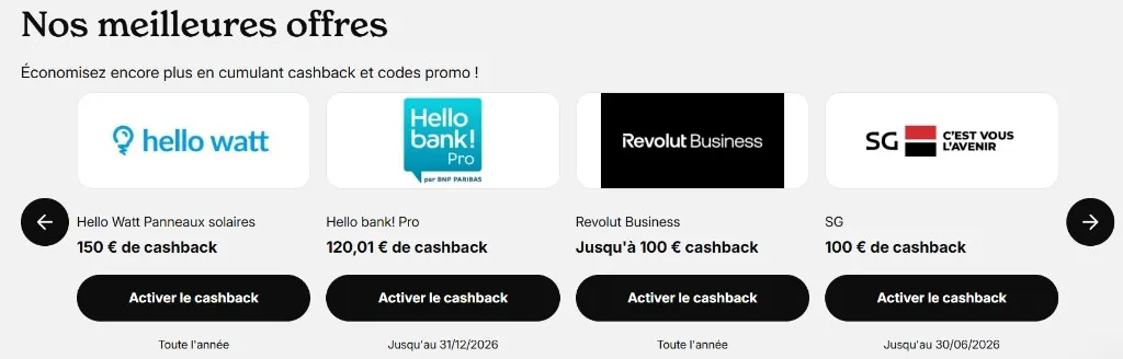 Meilleures offres cashback iGraal Hello Watt Hello bank Revolut