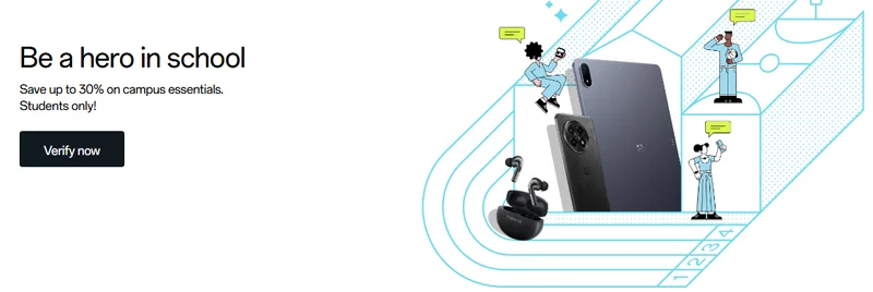 OnePlus Student Program: save up to 30% on campus essentials
