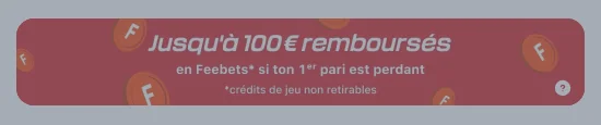 Offre de bienvenue Betclic : jusqu'à 100€ remboursés en freebets si le premier pari est perdant