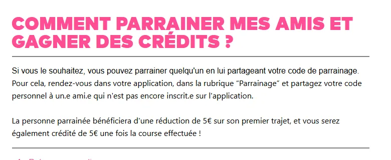 Parrainage Heetch officiel : 5€ offerts au filleul sur son premier trajet et 5€ crédités au parrain