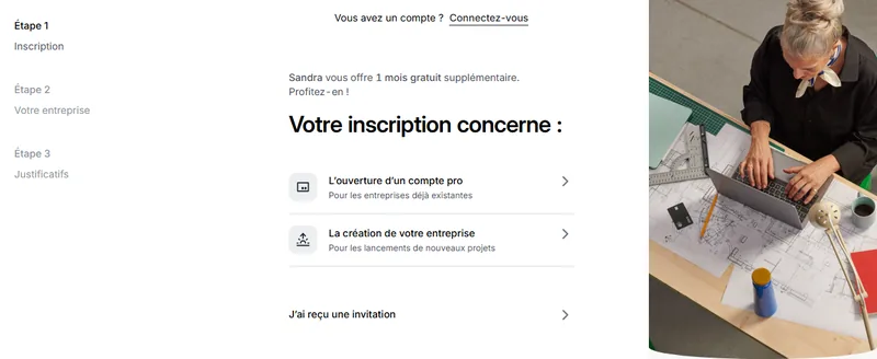 Inscription Shine via le lien de parrainage : bandeau « vous offre 1 mois gratuit supplémentaire »