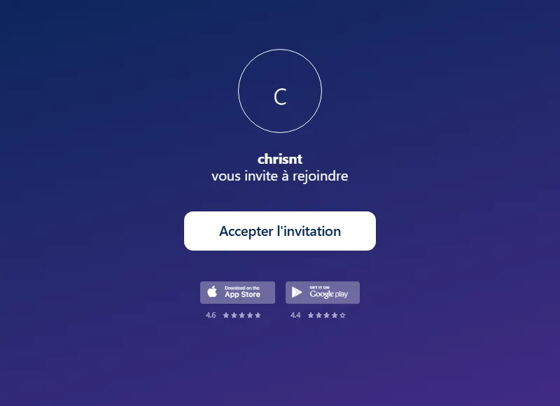 Invitation parrainage Sweatcoin : accepter l'invitation pour démarrer avec 5 SweatCoins de bonus