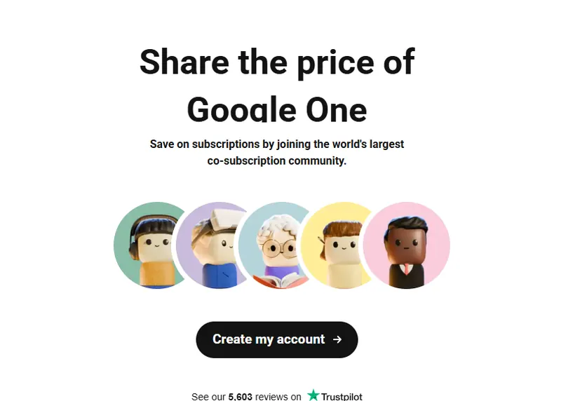 Spliiit sign-up: share the price of your subscriptions — 5,603 Trustpilot reviews