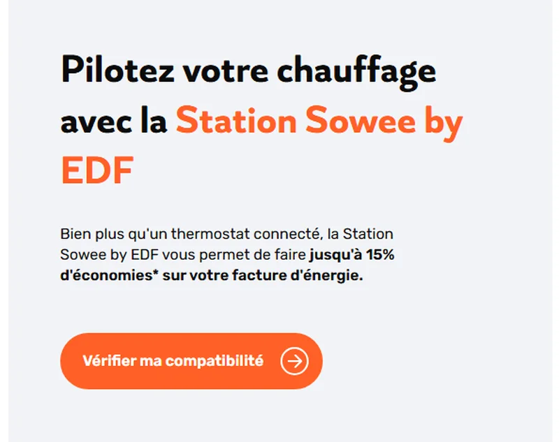 Station connectée Sowee by EDF : jusqu'à 15% d'économies sur la facture d'énergie